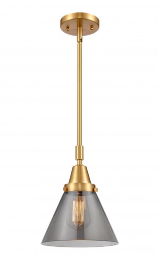 Cone - 1 Light - 8 inch - Satin Gold - Mini Pendant (3442|447-1S-SG-G43)