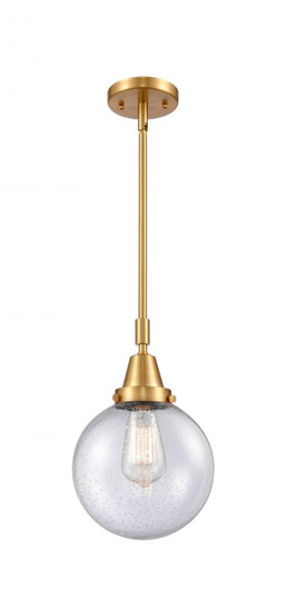 Beacon - 1 Light - 8 inch - Satin Gold - Mini Pendant (3442|447-1S-SG-G204-8-LED)
