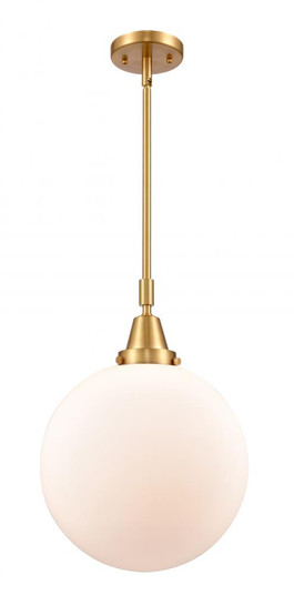 Beacon - 1 Light - 12 inch - Satin Gold - Mini Pendant (3442|447-1S-SG-G201-12)