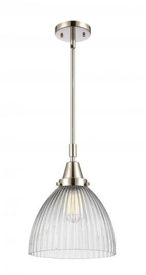 Seneca Falls - 1 Light - 10 inch - Polished Nickel - Mini Pendant (3442|447-1S-PN-G222)