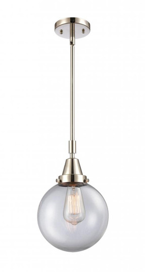 Beacon - 1 Light - 8 inch - Polished Nickel - Mini Pendant (3442|447-1S-PN-G202-8-LED)