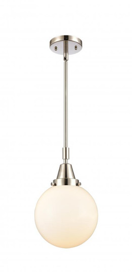 Beacon - 1 Light - 8 inch - Polished Nickel - Mini Pendant (3442|447-1S-PN-G201-8-LED)