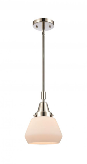 Fulton - 1 Light - 7 inch - Polished Nickel - Mini Pendant (3442|447-1S-PN-G171)