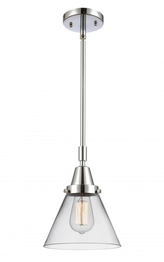 Cone - 1 Light - 8 inch - Polished Chrome - Mini Pendant (3442|447-1S-PC-G42-LED)