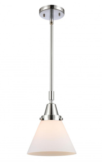 Cone - 1 Light - 8 inch - Polished Chrome - Mini Pendant (3442|447-1S-PC-G41-LED)