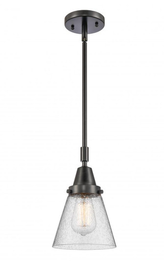 Cone - 1 Light - 6 inch - Matte Black - Mini Pendant (3442|447-1S-BK-G64-LED)