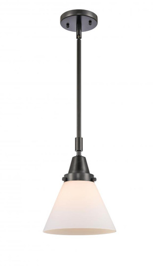 Cone - 1 Light - 8 inch - Matte Black - Mini Pendant (3442|447-1S-BK-G41-LED)