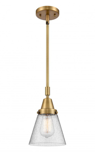 Cone - 1 Light - 6 inch - Brushed Brass - Mini Pendant (3442|447-1S-BB-G64)