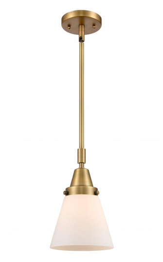 Cone - 1 Light - 6 inch - Brushed Brass - Mini Pendant (3442|447-1S-BB-G61)