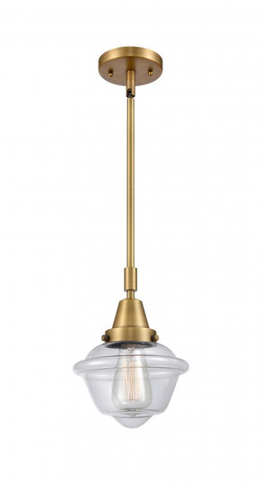 Oxford - 1 Light - 8 inch - Brushed Brass - Mini Pendant (3442|447-1S-BB-G532-LED)