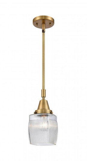 Colton - 1 Light - 6 inch - Brushed Brass - Mini Pendant (3442|447-1S-BB-G302-LED)