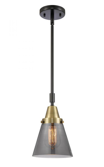 Cone - 1 Light - 6 inch - Black Antique Brass - Mini Pendant (3442|447-1S-BAB-G63-LED)