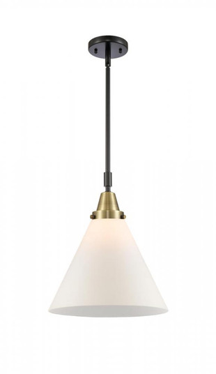 Cone - 1 Light - 12 inch - Black Antique Brass - Mini Pendant (3442|447-1S-BAB-G41-L)