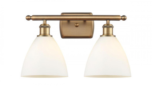 Bristol - 2 Light - 18 inch - Brushed Brass - Bath Vanity Light (3442|516-2W-BB-GBD-751)