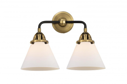 Cone - 2 Light - 16 inch - Black Antique Brass - Bath Vanity Light (3442|288-2W-BAB-G41-LED)