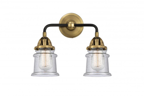 Canton - 2 Light - 13 inch - Black Antique Brass - Bath Vanity Light (3442|288-2W-BAB-G184S-LED)