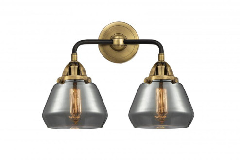 Fulton - 2 Light - 15 inch - Black Antique Brass - Bath Vanity Light (3442|288-2W-BAB-G173-LED)