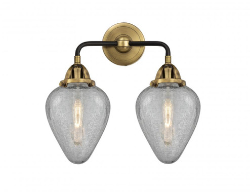 Geneseo - 2 Light - 15 inch - Black Antique Brass - Bath Vanity Light (3442|288-2W-BAB-G165-LED)