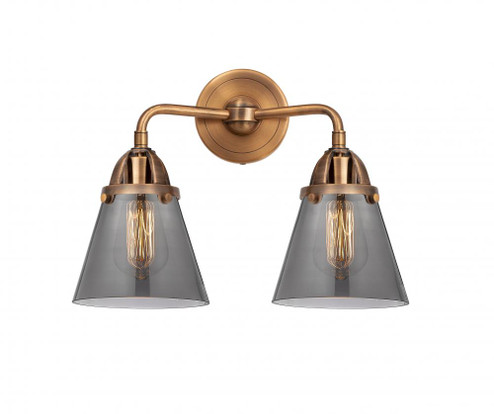 Cone - 2 Light - 14 inch - Antique Copper - Bath Vanity Light (3442|288-2W-AC-G63-LED)