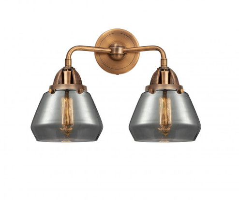 Fulton - 2 Light - 15 inch - Antique Copper - Bath Vanity Light (3442|288-2W-AC-G173)