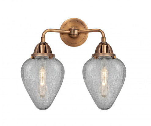Geneseo - 2 Light - 15 inch - Antique Copper - Bath Vanity Light (3442|288-2W-AC-G165)