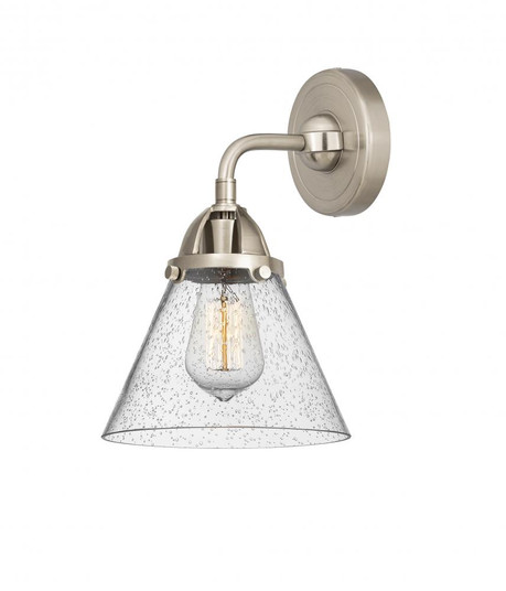 Cone - 1 Light - 8 inch - Brushed Satin Nickel - Sconce (3442|288-1W-SN-G44)