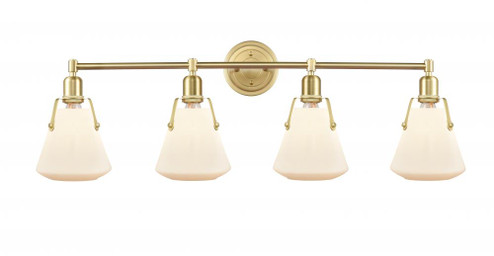 Luna - 4 Light - 40 inch - Satin Brass - Bath Vanity Light (3442|422-4W-SB-G4221-7-LED)