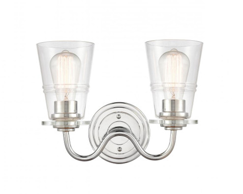 Scarlett - 2 Light - 14 inch - Polished Chrome - Bath Vanity Light (3442|421-2W-PC-G4212-LED)