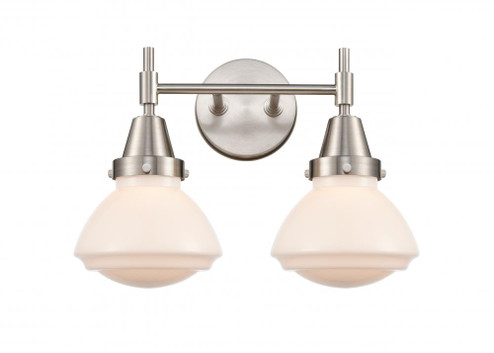 Olean - 2 Light - 16 inch - Satin Nickel - Bath Vanity Light (3442|447-2W-SN-G321-LED)