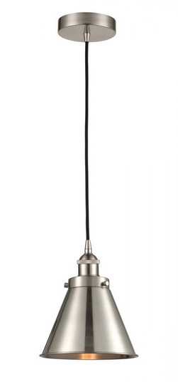 Appalachian - 1 Light - 8 inch - Brushed Satin Nickel - Cord hung - Mini Pendant (3442|616-1PH-SN-M13-SN-LED)