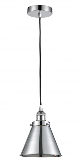 Appalachian - 1 Light - 8 inch - Polished Chrome - Cord hung - Mini Pendant (3442|616-1PH-PC-M13-PC)