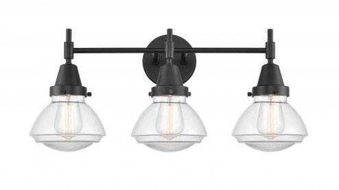 Olean - 3 Light - 25 inch - Matte Black - Bath Vanity Light (3442|447-3W-BK-G322)