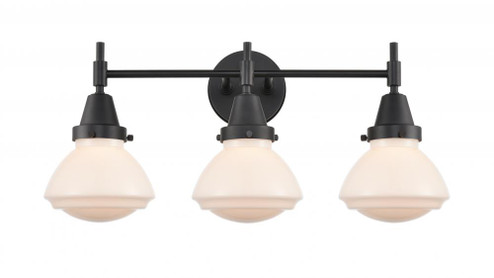 Olean - 3 Light - 25 inch - Matte Black - Bath Vanity Light (3442|447-3W-BK-G321)