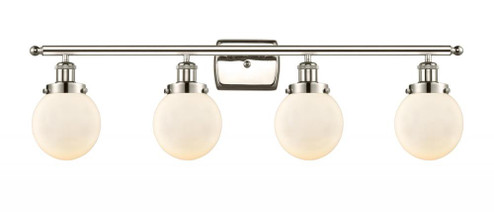 Beacon - 4 Light - 36 inch - Polished Nickel - Bath Vanity Light (3442|916-4W-PN-G201-6-LED)