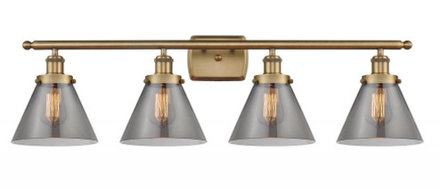 Cone - 4 Light - 38 inch - Brushed Brass - Bath Vanity Light (3442|916-4W-BB-G43)