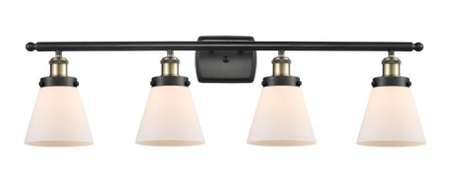 Cone - 4 Light - 36 inch - Black Antique Brass - Bath Vanity Light (3442|916-4W-BAB-G61-LED)