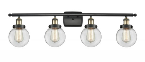 Beacon - 4 Light - 36 inch - Black Antique Brass - Bath Vanity Light (3442|916-4W-BAB-G202-6)