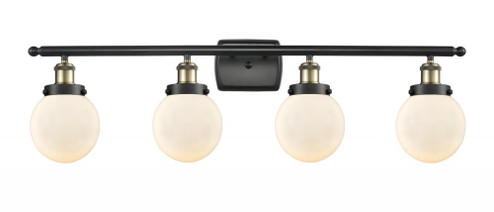 Beacon - 4 Light - 36 inch - Black Antique Brass - Bath Vanity Light (3442|916-4W-BAB-G201-6-LED)