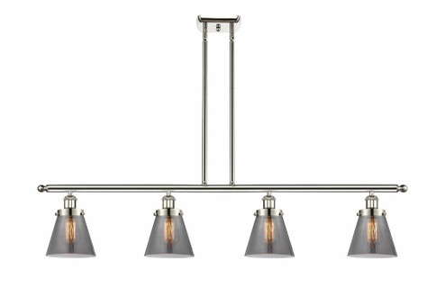Cone - 4 Light - 48 inch - Polished Nickel - Stem Hung - Island Light (3442|916-4I-PN-G63-LED)