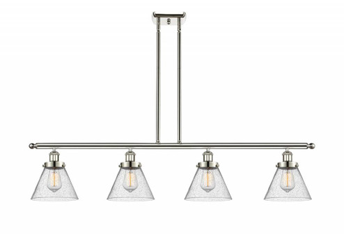 Cone - 4 Light - 48 inch - Polished Nickel - Stem Hung - Island Light (3442|916-4I-PN-G44)