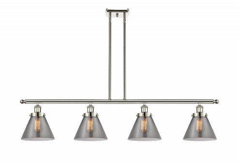 Cone - 4 Light - 48 inch - Polished Nickel - Stem Hung - Island Light (3442|916-4I-PN-G43-LED)