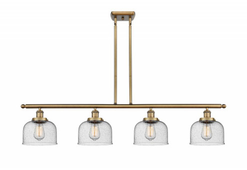 Bell - 4 Light - 48 inch - Brushed Brass - Stem Hung - Island Light (3442|916-4I-BB-G74)
