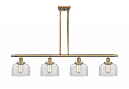 Bell - 4 Light - 48 inch - Brushed Brass - Stem Hung - Island Light (3442|916-4I-BB-G72)