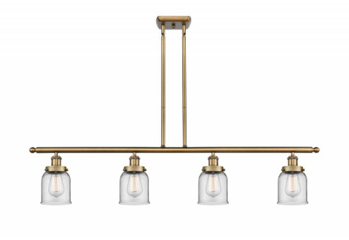 Bell - 4 Light - 48 inch - Brushed Brass - Stem Hung - Island Light (3442|916-4I-BB-G52)