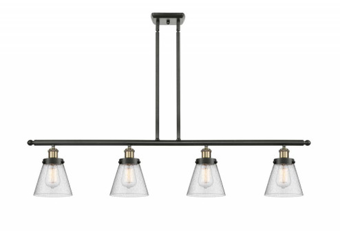 Cone - 4 Light - 48 inch - Black Antique Brass - Stem Hung - Island Light (3442|916-4I-BAB-G64-LED)