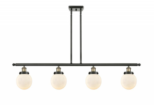 Beacon - 4 Light - 48 inch - Black Antique Brass - Stem Hung - Island Light (3442|916-4I-BAB-G201-6)