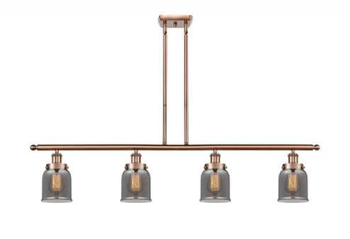 Bell - 4 Light - 48 inch - Antique Copper - Stem Hung - Island Light (3442|916-4I-AC-G53-LED)