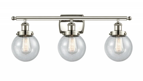 Beacon - 3 Light - 26 inch - Polished Nickel - Bath Vanity Light (3442|916-3W-PN-G204-6-LED)