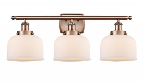 Bell - 3 Light - 28 inch - Antique Copper - Bath Vanity Light (3442|916-3W-AC-G71-LED)
