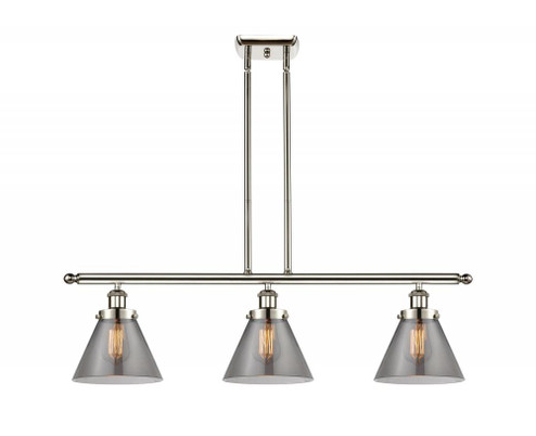 Cone - 3 Light - 36 inch - Polished Nickel - Stem Hung - Island Light (3442|916-3I-PN-G43)